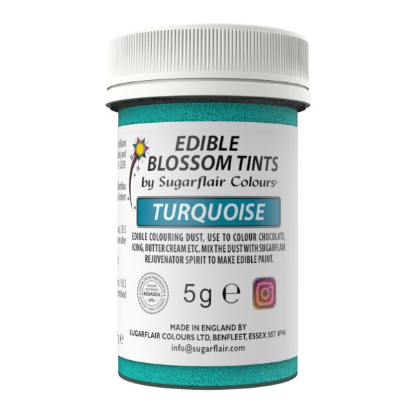 Sugarflair Puderfarbe Blossom Tint Turquoise, 5g