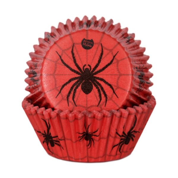 House of Marie Cupcake Förmchen Spider 48 Stück
