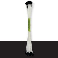 JEM Blütenpollen Medium Perl-Schwarz, 50 Stück