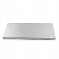 Decora 12mm Tortenplatte rechteckig Silber 35x45cm