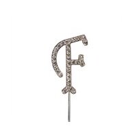 Kristall Cake Topper Buchstabe F