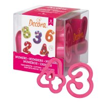 Decora Ausstecher Zahlen Set 9-teilig