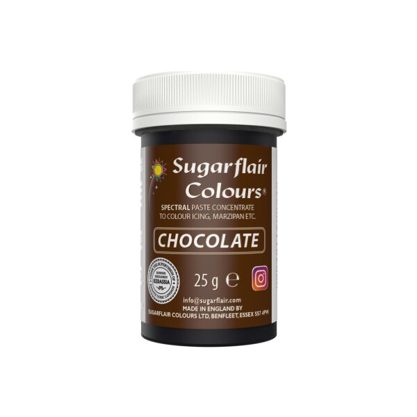 Sugarflair Pastenfarbe Chocolate, 25g
