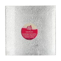 FunCakes 3mm Tortenplatte quadratisch Silber 30.5x30.5cm