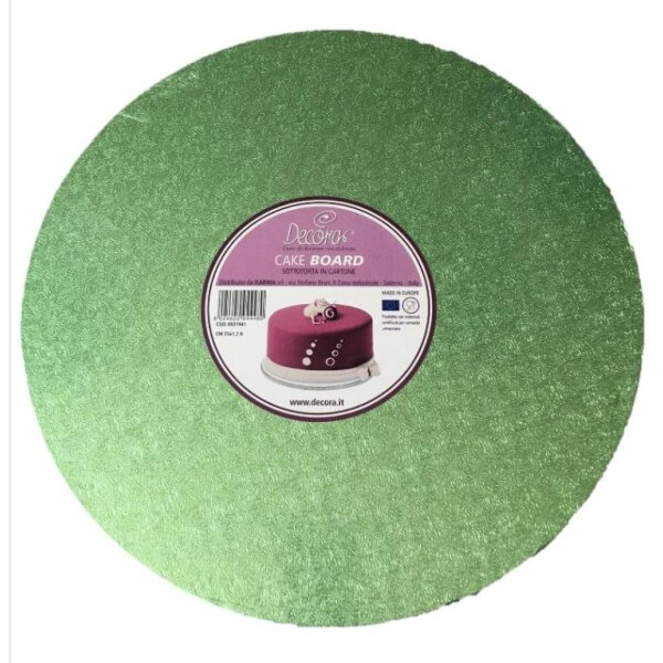 Decora 12mm Tortenplatte Rund Hellgrün 35.5cm