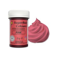Sugarflair Pastenfarbe Pink, 25g