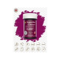 Sugarflair Pastenfarbe Claret, 25g