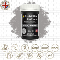 Sugarflair Pastenfarbe Pastell Shadow Grey 25g