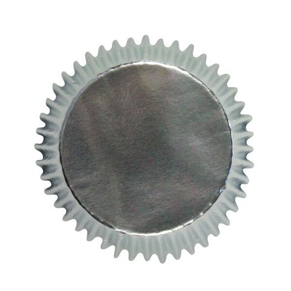 PME Mini Cupcake Förmchen Metallic Silber, 45 Stück