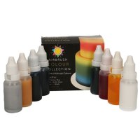 Sugarflair Airbrush Lebensmittelfarben Set 8 x 14ml