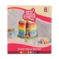 FunCakes Funcolours Gelfarben Set, 8 Farben