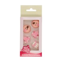 FunCakes Zuckerdekor Baby Rosa, 12 Stück
