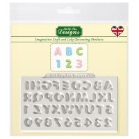Katy Sue Silikonform Mini Domed Alphabet & Numbers