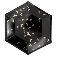 PartyDeco Teller Halloween, 6 Stück