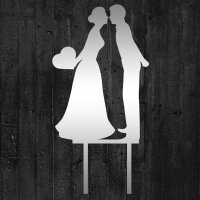 Jacobi Decor Cake Topper Brautpaar küssend mit Herz...