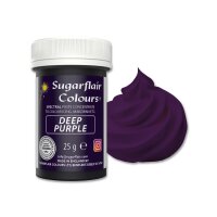 Sugarflair Pastenfarbe Deep Purple, 25g