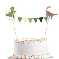 Amscan Cake Topper Wimpelkette Dinosaurier