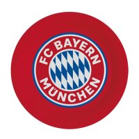 Amscan Teller FC Bayern München, 8 Stück