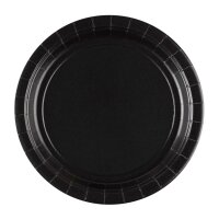 Amscan Teller Schwarz, 8 Stück