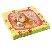 Amscan Servietten Charming Horses, 20 Stück
