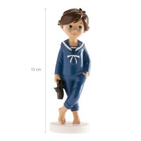DeKora Tortenfigur Kommunion / Konfirmation Junge Barfuss