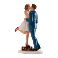DeKora Tortenfigur Brautpaar Koffer