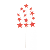 DeKora Zuckersterne Rot