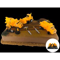 Jacobi Decor Motivtorten-Set Baufahrzeuge