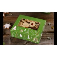 Gebäckkarton Waldweihnacht für 1kg, 3 Stück