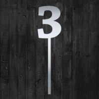 Cake Topper Zahl 3 - Spiegeloptik