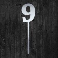 Cake Topper Zahl 9 - Spiegeloptik