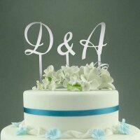 Cake Topper Buchstabe B - Spiegeloptik