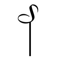 Cake Topper Buchstabe Lettering S - Schwarz