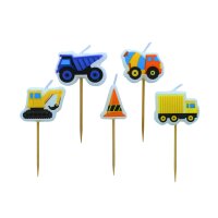 Culpitt Kerzen Baufahrzeuge, 5 Stück
