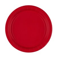 Amscan Teller Apfelrot, 8 Stück