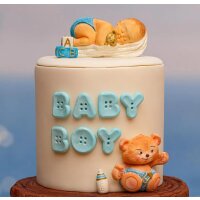 Katy Sue Silikonform Baby on Blanket