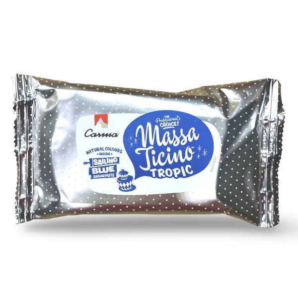 Carma Rollfondant Massa Ticino Tropic Sailing Blue, 250g