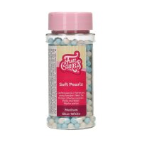 FunCakes Soft Pearls Medium Blau/Weiss, 60g