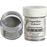 Sugarflair Puderfarbe Dark Silver, 10g