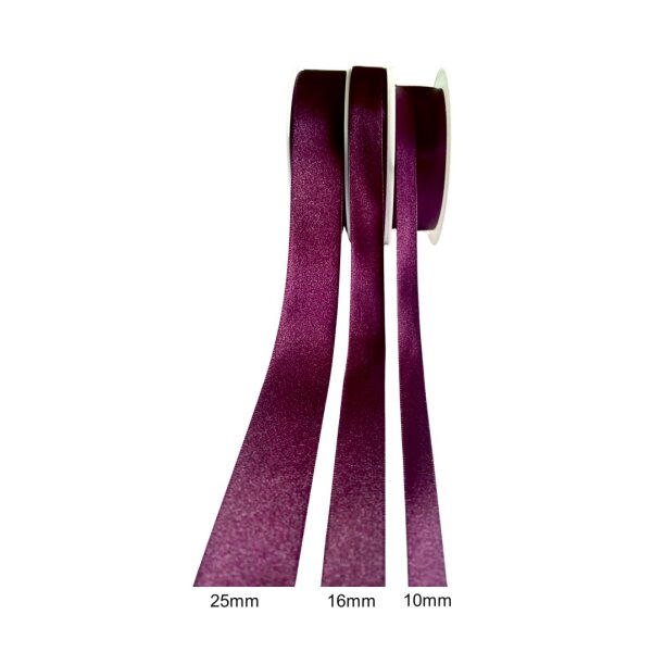 Satinband Bordeaux (Rolle) 16mm x 25m (No. 72)