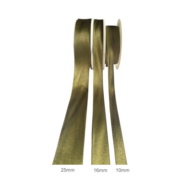 Satinband Dunkelolive (Rolle) 16mm x 25m (No. 118)