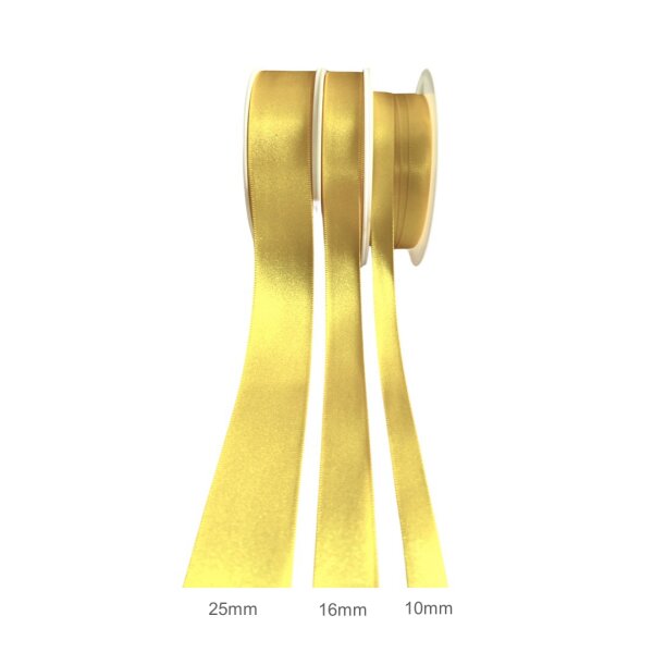 Satinband Gelb (Rolle) 25mm x 25m (No. 114)
