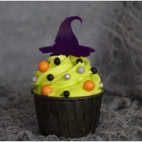 Sweet Stamp Cupcake Topper Hexenhut, 6 Stück