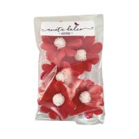 Aneta Dolce Zuckerdekor Adonisröschen Rot, 5 Stück
