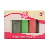 FunCakes Rollfondant Multipack Weihnachten, 5 x 100g