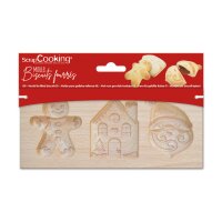 ScrapCooking Holzform für gefüllte Weihnachtskekse