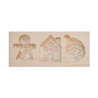 ScrapCooking Holzform für gefüllte Weihnachtskekse