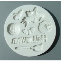 Alphabet Moulds Silikonform Halloween