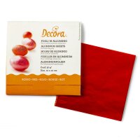 Decora 10x10cm Schokoladenfolie Rot, 150 Stück