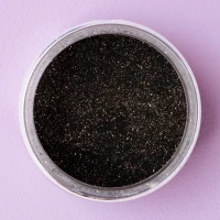 Super Streusel Glitzer Puder Schwarz 10g